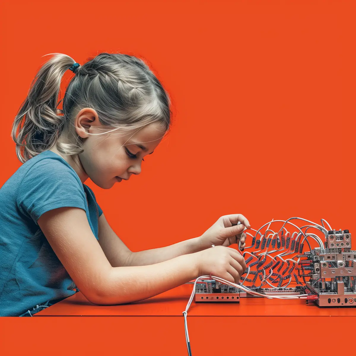 Young girl empowered by her adhd