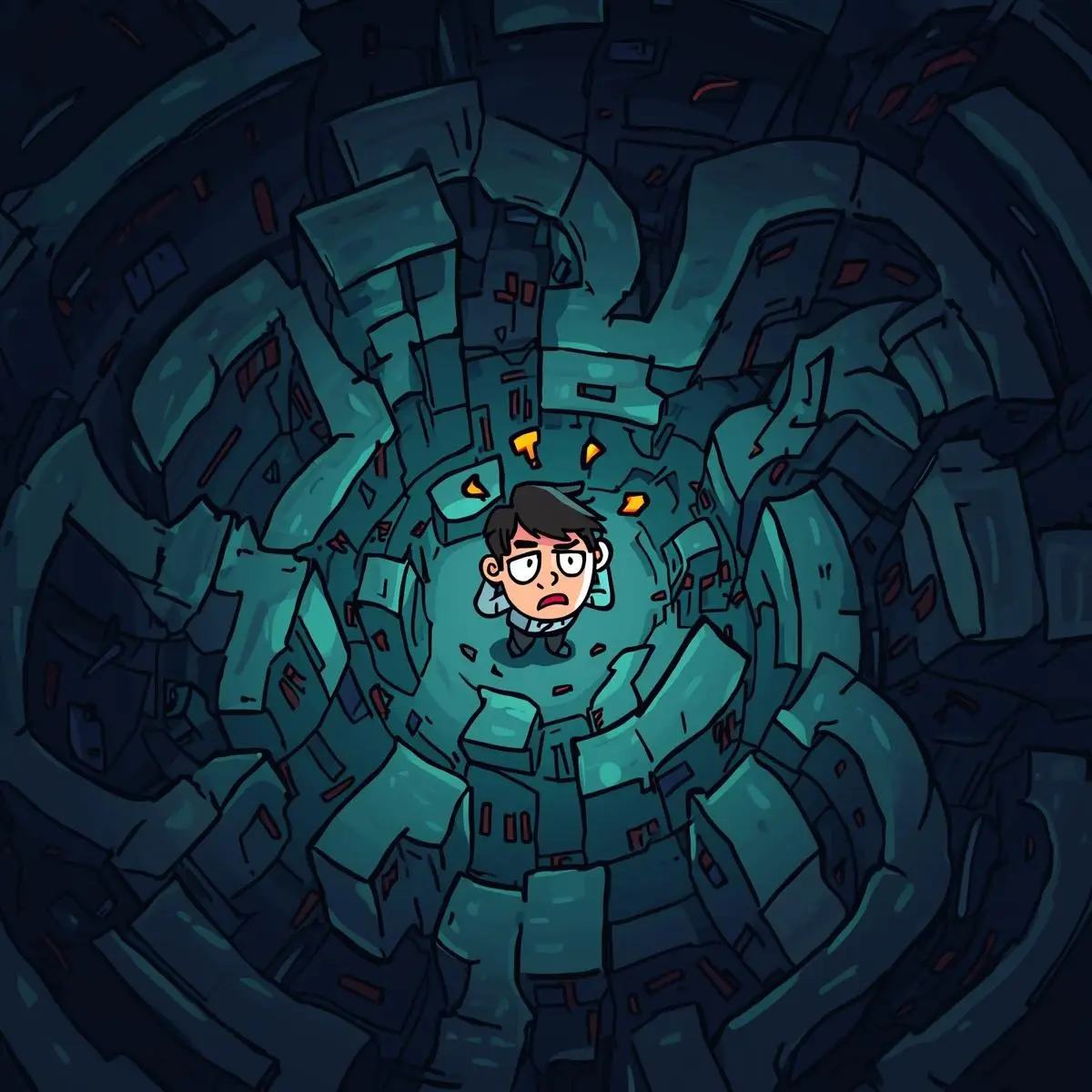 anxiety disorder in a picture